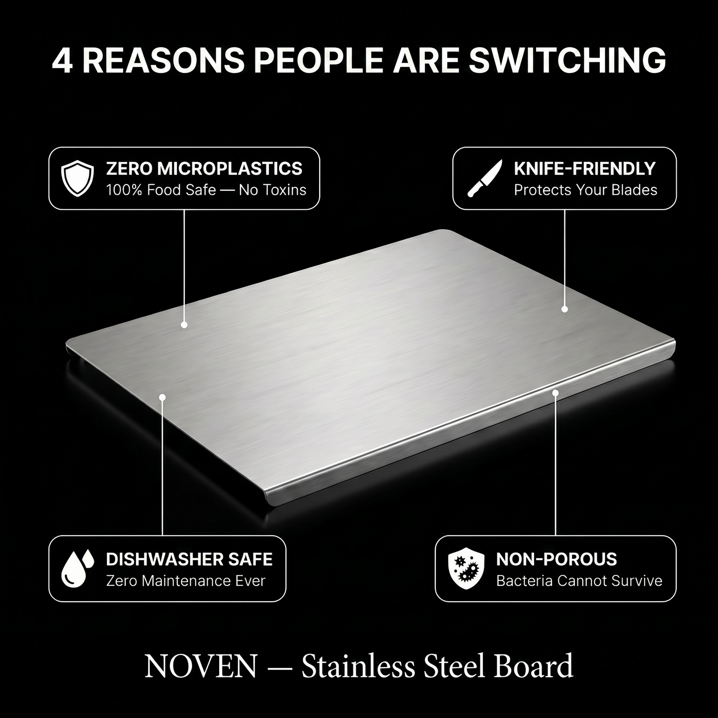 Noven Titanium Cutting Board